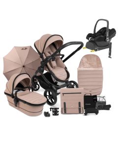 iCandy Peach 7 Maxi Cosi Cabriofix i-Size Complete Travel System Bundle - Cookie