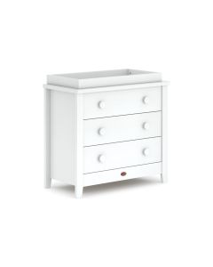 Boori 3 Drawer Chest with Changing Tray - White