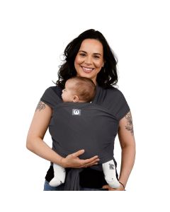 Gaia Baby Stretchy Baby Wrap Carrier - Organic Cotton - Graphite
