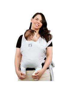 Gaia Baby Stretchy Baby Wrap Carrier - Organic Cotton - Silver Grey