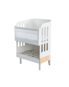 Gaia Baby Serena Co-Sleeping Crib  - White / Natural