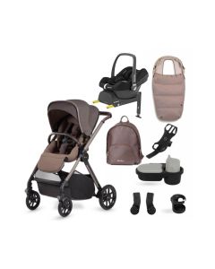 Silver Cross Reef Pushchair + Ultimate Pack With Maxi Cosi Cabriofix iSize Car Seat & Base - Earth