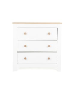 CuddleCo Luna Dresser & Changer - White & Oak