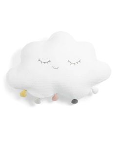 Mamas & Papas Cushion - White Pompom Cloud
