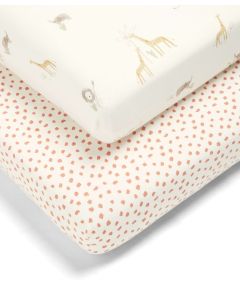 Mamas & Papas Cotbed Fitted Sheets (2 Pack) - Jungle