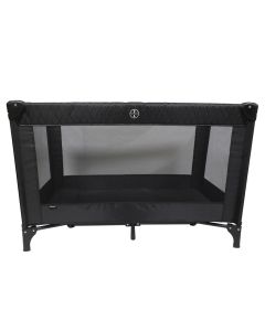 My Babiie Travel Cot - Quilted Black