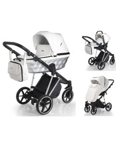 Mee-go New Milano Special Edition Travel System - White Leatherette