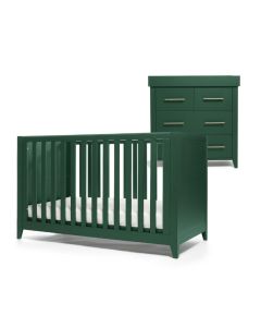 Mamas & Papas Melfi 2 Piece Cot Bed & Dresser Set - Green