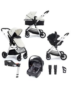 Babymore Mimi Travel System Coco with Base - Silver