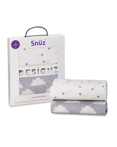 Snuzpod Moses Basket Fitted Sheets Cloud Nine