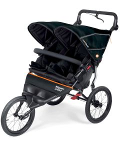 Out n About Nipper Sport Double V5 Pushchair - Forest Black