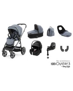 BabyStyle Oyster 3 Luxury 7 Piece Maxi Cosi Pebble 360 Pro Travel System Bundle - Dream Blue