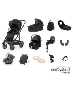 BabyStyle Oyster 3 Ultimate 12 Piece Maxi Cosi Pebble 360 Pro Travel System Bundle - Pixel