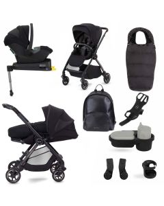 Silver Cross Dune Pushchair with Newborn Pod + Ultimate Pack - Space