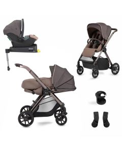 Silver Cross Reef Pushchair with Newborn Pod + Travel Pack - Earth