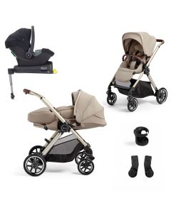 Silver Cross Reef Pushchair with Newborn Pod + Travel Pack - Stone