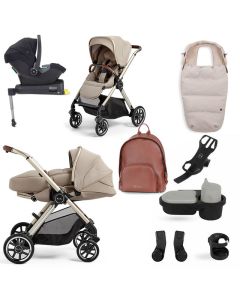 Silver Cross Reef Pushchair with Newborn Pod + Ultimate Pack - Stone