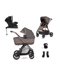 Silver Cross Reef Pushchair with First Bed Carrycot + Travel Pack - Earth