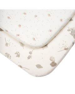Tutti Bambini Bedside Crib Fitted Sheets 2pk Mattresse - Cocoon