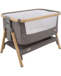 Tutti Bambini CoZee Bedside Crib - Oak/Charcoal