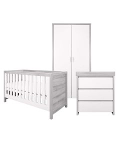Tutti Bambini Modena 3 Piece Room Set - Grey Ash/White