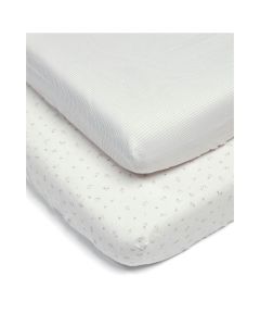 Mamas & Papas Cotbed Fitted Sheets (2 Pack) - WTTW Floral